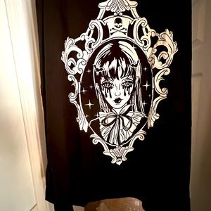 Dollskill Long Sleeve TShirt-Goth/Emo Bat Girl 3XL